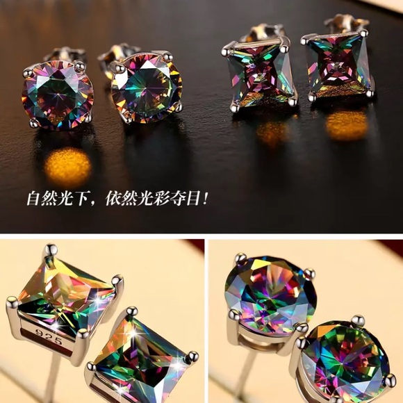 Earrings Silver Color Fashion For Party - Picture 3 of 3